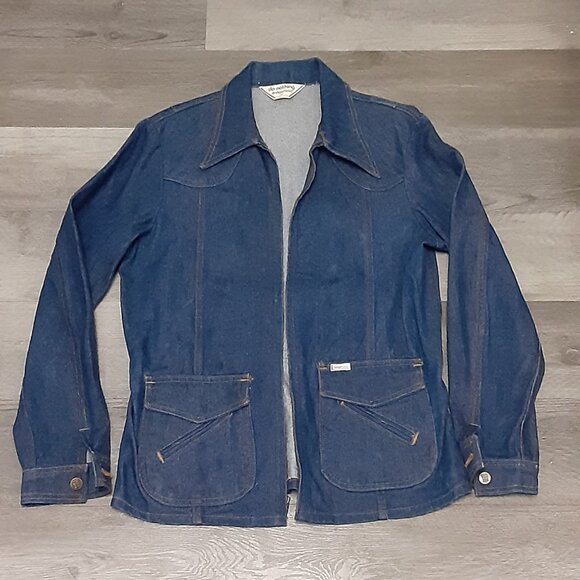 Vintage 70s Denim Bell Bottoms And Jacket - Picture 4 of 9